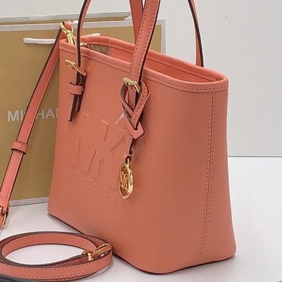 Michael Kors Xs Cryl Conv Tz Tote Sherbert Leather - Picture 11 of 16
